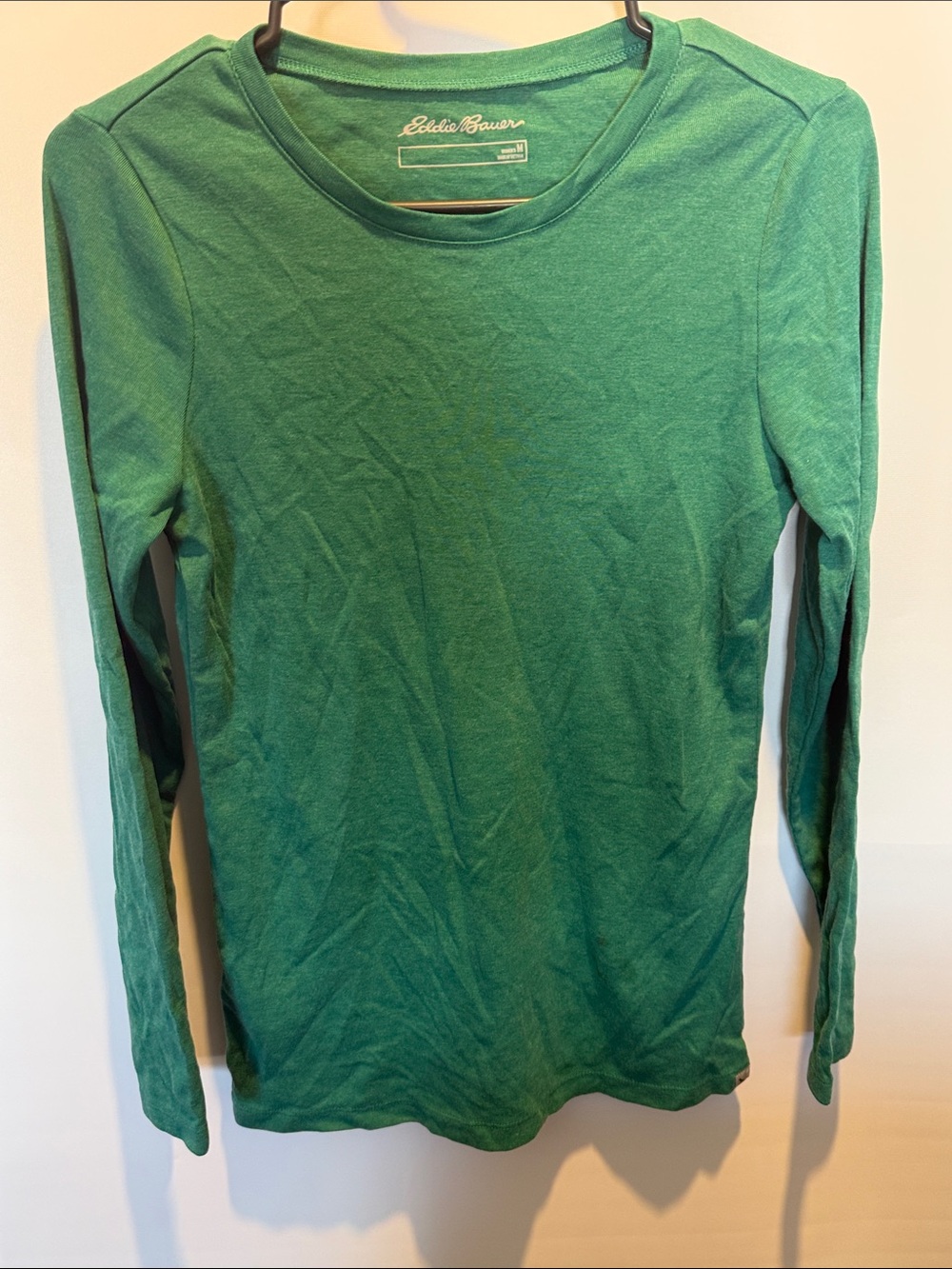 Eddie Bauer Green Long Sleeve Crew Tee Size: M